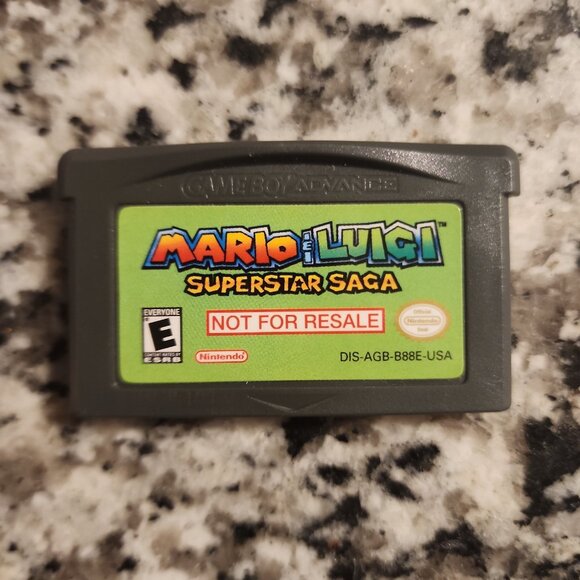 Mario & Luigi Superstar Saga Not For Resale NFR GBA Game Boy  Mario & Luigi Superstar Saga NFR
